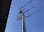 栃木県足利市／電気設備工事／PAS 高圧気中負荷開閉器 設置