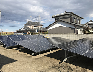 埼玉県深谷市／野立て太陽光発電／メンテナンス／太陽光パネル洗浄／JAソーラー