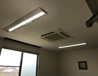 群馬県みどり市／LED照明器具 交換／電気設備工事／工場 コスト削減 省エネ