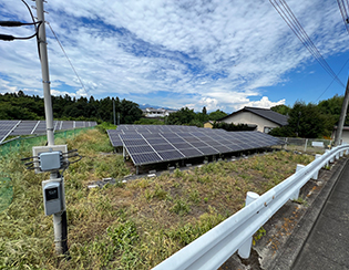 群馬県安中市／野立て太陽光発電／メンテナンス／定額電灯から従量電灯に契約変更