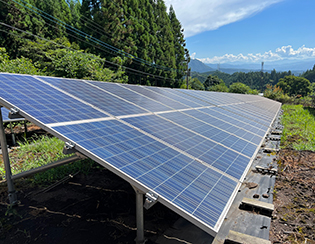 群馬県吾妻郡中之条町／野立て太陽光発電／メンテナンス／定額電灯から従量電灯に契約変更