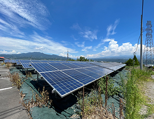 群馬県渋川市／野立て太陽光発電／メンテナンス／定額電灯から従量電灯に契約変更