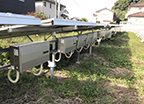 栃木県足利市／野立て太陽光発電／メンテナンス／定額電灯から従量電灯に契約変更／JAソーラー