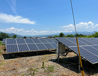 群馬県渋川市／野立て太陽光発電／メンテナンス／定額電灯から従量電灯に契約変更