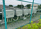 群馬県桐生市／高圧／野立て太陽光発電／メンテナンス／パワーコンディショナ／遠隔監視装置／交換
