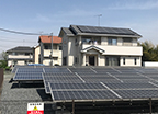 埼玉県熊谷市／野立て太陽光発電／メンテナンス／太陽光パネル洗浄