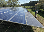 パネル洗浄／栃木県日光市／太陽光発電メンテナンス